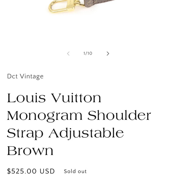 Louis Vuitton Monogram Shoulder Strap - Picture 5 of 5